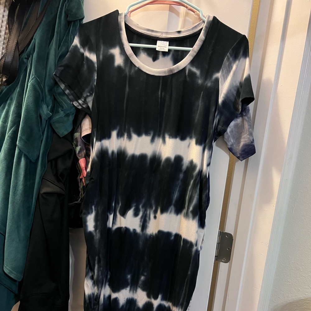 Tiedye maternity tshirt dress